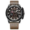 Reloj MEGIR para hombre con cronógrafo multifunción, calendario, personalidad, reloj de cuarzo 2062G