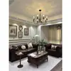 Lâmpada de Sala de Estar e Sala de Jantar Estilo Country Francês Retro Americano Velho Casa de Hóspedes Ajuste Suave Decoração para Quarto Infantil e de Casal Lustre Decorativo