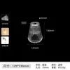 Pantalla con Cabezal de Lámpara Completo, Lámpara de Mesa DIY, Lámpara Colgante con Interruptor, Pantalla Reemplazable, Carcasa de Repuesto, Vidrio Transparente Gris Espesado