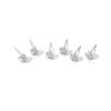 Venta caliente conjunto de pendientes de múltiples piezas de circón redondo geométrico para mujer, aguja de plata 925, nicho, lujo ligero, diseño de alta gama, venta al por mayor