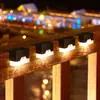 Lámpara de Pared Solar Gruesa para Patio Exterior, Lámpara Guía Led para Jardín y Casa, Lámpara Impermeable para Peldaños de Escalera