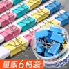 Clip de cola larga de color, clip multifunción para libros, carpeta de cola de milano, clip para papel de oficina, clip para facturas