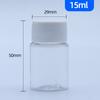 Botella Plástica Transparente de Boca Ancha, Botella Pequeña para Medicamentos, Botella Transparente de PET para Empaque de Cápsulas de 30ml, Botella de Diámetro Grande para Productos de Salud para Sub-Empaque