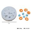 Molde de silicona para donas de caramelo, para hornear chocolate, fondant, decoración de pasteles, gemas, hemisferio epoxi