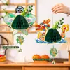 Decoraciones Creativas para el Festival del Bote del Dragón: Colgantes de Panal 3D DIY, Colgantes de Barco Dragón, Adornos Colgantes para Atmósfera Festiva de Supermercado, Tarjetas