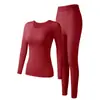 Venda Direta de Fábrica Estilo Popular Transfronteiriço com Bojo Camada Base Térmica Invisível Sem Costura Roupas de Outono e Calças Compridas Traje Térmico