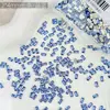 Decoraciones coloridas para uñas tipo mini rectángulo de circón, pedrería brillante en forma de cruz, decoraciones largas para uñas con fondo plano biselado