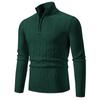 Ropa de Punto para Hombre Otoño e Invierno con Media Cremallera Ropa de Punto 2025 Nuevo Jersey Casual para Fondo Transfronterizo Chaqueta de Punto
