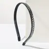 Diadema He Ming Transfronteriza Nuevo Estilo Barroco Retro Completa Incrustada de Diamantes Borde Delgado Diadema para Mujer, Accesorio para el Cabello de Lujo y Versátil