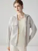 Cárdigan de cachemir con cremallera 2026 Invierno Nuevo para Mujer Cuello Alto Camiseta Básica Estilo Suave Holgado Adelgazante Abrigo Grueso