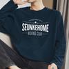 Camiseta de algodón pesado de 260g para hombre, manga larga, holgada de estilo americano oversize, ropa interior de algodón para otoño e invierno, ropa de otoño