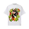 Camiseta de Manga Corta de Algodón Puro para Hombre 2026 Cross-Border Gunrose Band Verano, Cuello Redondo Estilo Americano, Hombros Caídos, Marca de Moda Manga Corta