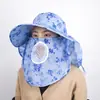 Chapéu de Sol para Mulheres 2024, Proteção Solar, Cobertura Facial, Aba Larga, Chapéu de Mãe, Proteção Facial para Ciclismo, Chapéu de Sol, Chapéu para Colher Chá, Aba Larga