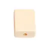 Macarrón acrílico color sólido rectangular cuentas sueltas agujero recto cuentas cuadradas lisas accesorios para pulsera DIY venta al por mayor