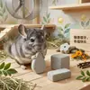 Pedra para Roer de Animal de Estimação Pequeno Hamster Coelho Coelho Coelho Coelho Resistente à Mordida Forma de Suporte Pedra para Roer