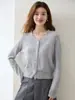 Diseño único de borlas~Cárdigan de cachemira con cuello en V, suéter de punto de manga larga para mujer, suave y acogedor, perfecto para otoño e invierno, un top versátil