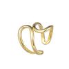 Anillo abierto brillante de estilo minimalista europeo y americano de moda, versión ancha, anillo ajustable para dedo índice sensible al color de alta gama que combina con todo.