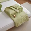2026 Novo Estilo Estilo Muji Algodão Puro de Grau A Fio Canelado Jacquard Colcha de Verão Conjunto de Quatro Peças Colcha de Ar Condicionado Colcha Refrescante de Verão