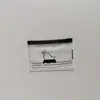 Bolsa con cierre de cremallera esmerilada de margarita PE banda de goma para joyería papelería bolsa de almacenamiento transparente bolsa de embalaje para ropa interior calcetines anillo de tracción