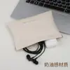 Bolsa de metralla cerrada simple mini bolsa de almacenamiento para audífonos de PU color caramelo monedero monedero bolsa de almacenamiento para labiales