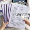 Pasta de arquivo com alavanca A4 clipe de alavanca transparente espessado livro de armazenamento de dados de currículo clipe de prova de estudante