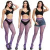 Medias de Rejilla Tendencia Celebridad de Internet Jeans Rasgados Malla Pequeña Malla Mediana Medias de Rejilla Jeans Medias para Mujer