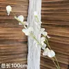 Flores de Casamento Brancas Simulação Flores de Casamento Arranjo de Cena Flores Artificiais Paisagismo Flores de Fileira no Chão Decoração Suave Arte Floral Arranjo de Flores Rosas