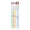 Bolígrafo de cristal para decoración de uñas, bolígrafo para pintura tallada, bolígrafo con varilla en espiral, juego de 5 bolígrafos de cristal con varilla en espiral