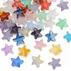 15x 14mm Cuentas de Vidrio Estrella de Mar Costera para Pulsera Collar Hecho a Mano con Agujero Recto