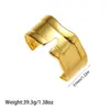 Pulsera de Acero de Titanio Dorado Estilo Ins Europeo y Americano, Pulsera de Acero Inoxidable Exagerada de Nicho de Alta Gama con Personalidad, Venta al por Mayor desde el Fabricante