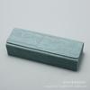 Caja Cuadrada de Cuero para Gafas Nueva Pequeña Caja con Patrón de Madera Hecha a Mano Pequeña Fresca Anti-presión Caja de Almacenamiento para Miopía LO Imprimible