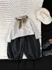 Pantalones de linterna de otoño estilo coreano para bebés niños y niñas, cintura elástica, puños en los tobillos, pierna ancha, pantalones exteriores holgados para niños pequeños, modernos