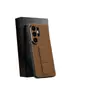 Adequado para capa de celular Samsung s26ultra com suporte de pulseira de pulso, capa de couro premium ultra-fina s26plus s25 com cobertura total anti-queda