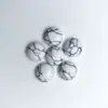 Acessórios de Joalheria Turquesa Sintética Cabochão Redondo Patch de Fundo Duplo Plano Contas Soltas Ornamentos de Cobre Estátua de Buda Pedra Solta Incrustada