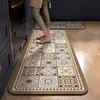 Alfombrillas de Suelo tipo Azulejo Estilo Americano Transfronterizas, Lodo de Diatomeas, Absorbentes de Agua, Secado Rápido, Alfombrillas de Baño de Fácil Cuidado, Felpudos Resistentes al Desgaste para Entradas