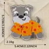 Nueva Etiqueta Bordada Parche Bordado Cachorro Lindo Autoadhesivo DIY Funda para Teléfono Móvil Accesorios Creativos Parche de Tela para Manualidades al por Mayor