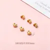 Fecho de dois furos, acessório de fivela crescente com alta retenção de cor, fio de fixação de contas, conector e fecho final para colar e pulseira DIY feitos à mão