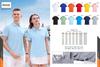 99217#190g Super Fresca Algodón Lanjing Color Cuello Secundario Manga Corta Solapa Camisa POLO T Ropa de Trabajo Ropa de Trabajo en Equipo