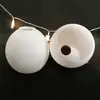 Artesanías de vidrio ácido de jade blanco lámparas de vidrio soplado artificial pantalla de lámpara accesorios para lámparas de interior fábrica venta directa