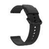 Adecuado para series de relojes Samsung/Huawei GT/Garmin, hebilla de color sólido con raya vertical, correa de silicona de estilo oficial idéntica