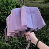 Guarda-chuva Que Floresce Quando Exposto à Água, Alto Valor Estético para Meninas, Ampliado, À Prova de Vento, Espessado, Uso Duplo para Sol e Chuva, Proteção Solar, Pequeno Guarda-chuva Automático Portátil