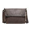 Bolso de Hombro de Cuero Genuino para Hombre Retro Casual Nuevo de Fábrica Cuero Crazy Horse Bolso Cruzado para Mujer Gran Capacidad Bolso para iPad