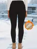Pantalones Térmicos de Terciopelo para Mujer Otoño e Invierno, Pantalones Ajustados Elásticos de Cintura Alta, Pantalones de Yoga que Retienen el Calor, Pantalones Largos para Deporte y Fitness