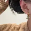 Pendientes de Perla con Letra de Circonita Estilo Retro Francés, Estilo de Lujo Ligero, Sensación de Alta Gama, Modernos, Exquisitos, Pendientes Sencillos al por Mayor