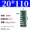 Módulo de Mola de Compressão Mola de Compressão Módulo Doméstico 65Mn Mola Tf Fio Plano de Alta Resistência Compressão Padrão Japonês Mola Retangular