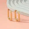 Cenemos juntos en la puerta este de Corea del Sur 3 Bai Zhen Xi Lin xiuxiang con pendientes simples en forma de U de plata 925