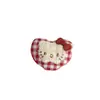 Dibujos Animados Gato KT Manzana Roja Accesorios Cuadros Corazón Accesorios Ropa Infantil Accesorios para el Cabello Adornos DIY Relleno de Algodón Hecho a Mano