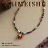 Pendientes de Elefante Originales Vintage Exquisitos de Esmalte Maillard con un Toque de Lujo Ligero y Gama Alta, Pendientes Versátiles de Plata