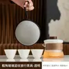 Juego de té de viaje de vidrio, taza exprés portátil, bolsa personal, apto para exteriores, taza de té Kung Fu, tetera