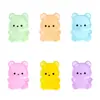 Muñeco de Oso Luminoso de Dibujos Animados Lindo Decoración DIY para Casa de Muñecas Accesorios de Bolsa Sorpresa Adornos Pequeños para Paisajes en Miniatura de Escritorio
